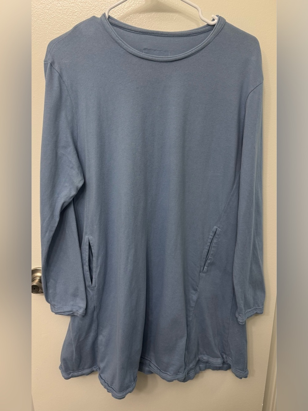 Out of the Blue Long Sleeve Dress | Casual Everyday Mini Dress